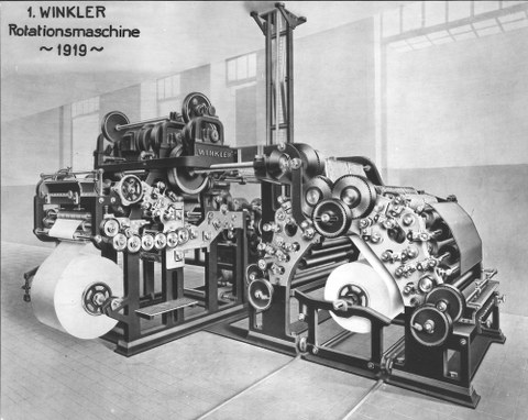 Rotationsmaschine für Hochdruck.