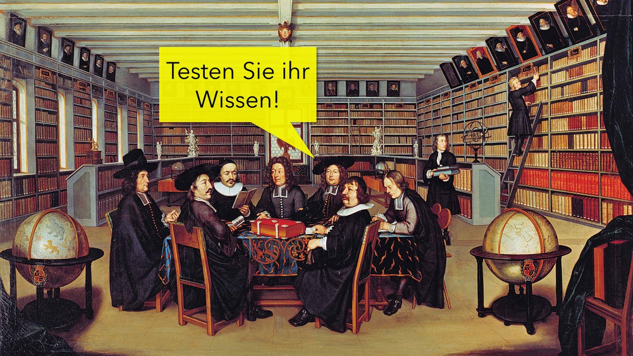 Sprechblase: Testen Sie ihr Wissen!