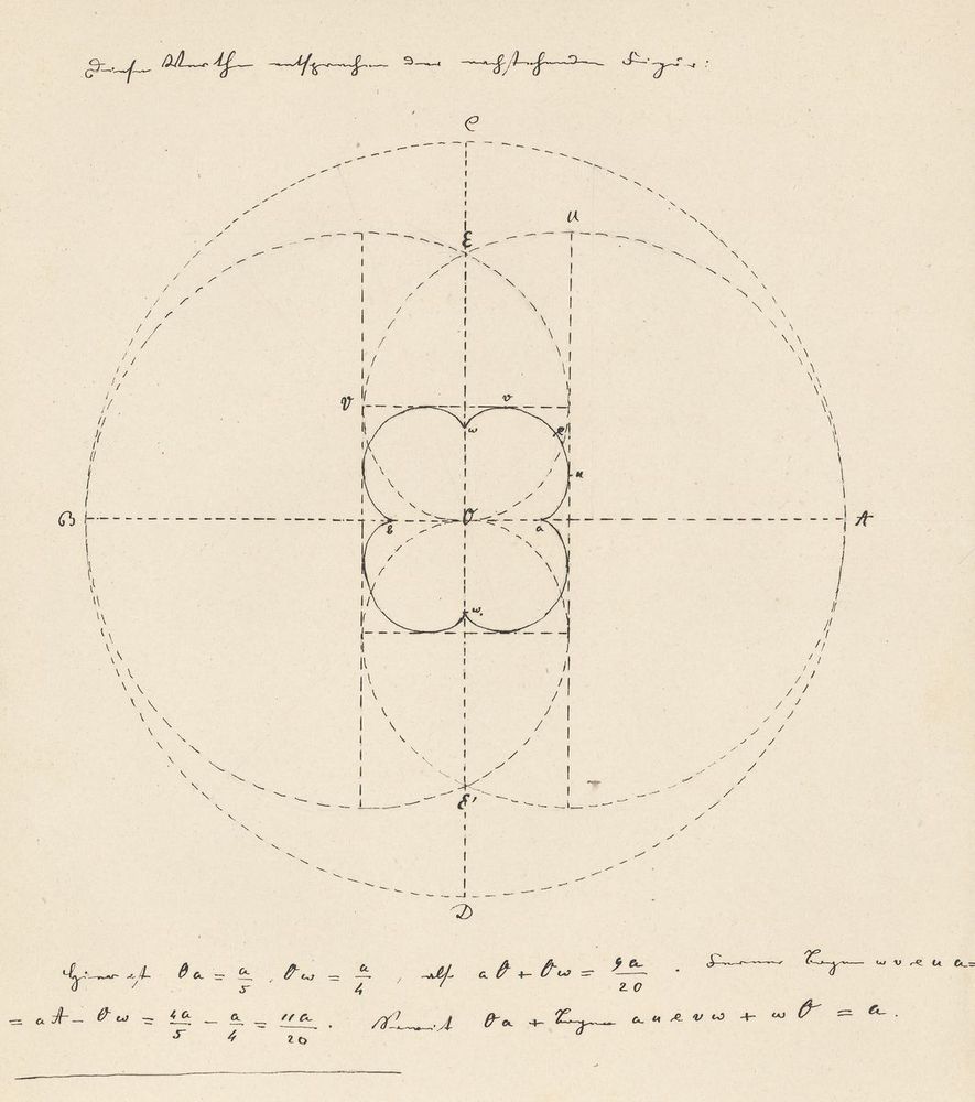 Geometrische Zeichnung.