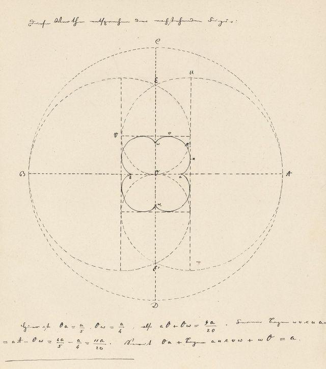 Geometrische Zeichnung.