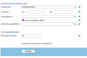Screenshot Bildsuche.