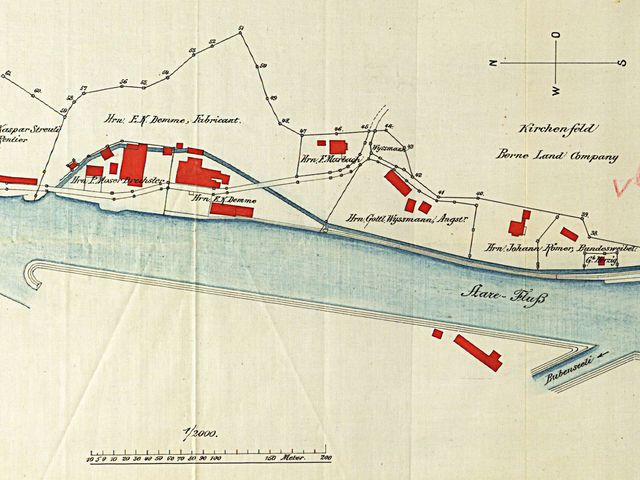 Lageplan des Uferstreifens im Dalmazi.