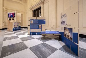 Die Roadshow im Foyer des Casino Bern.