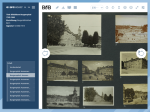 Screenshot des Archivkatalogs zeigt den DFG-Viewer.