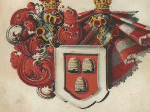 Ein Wappen.