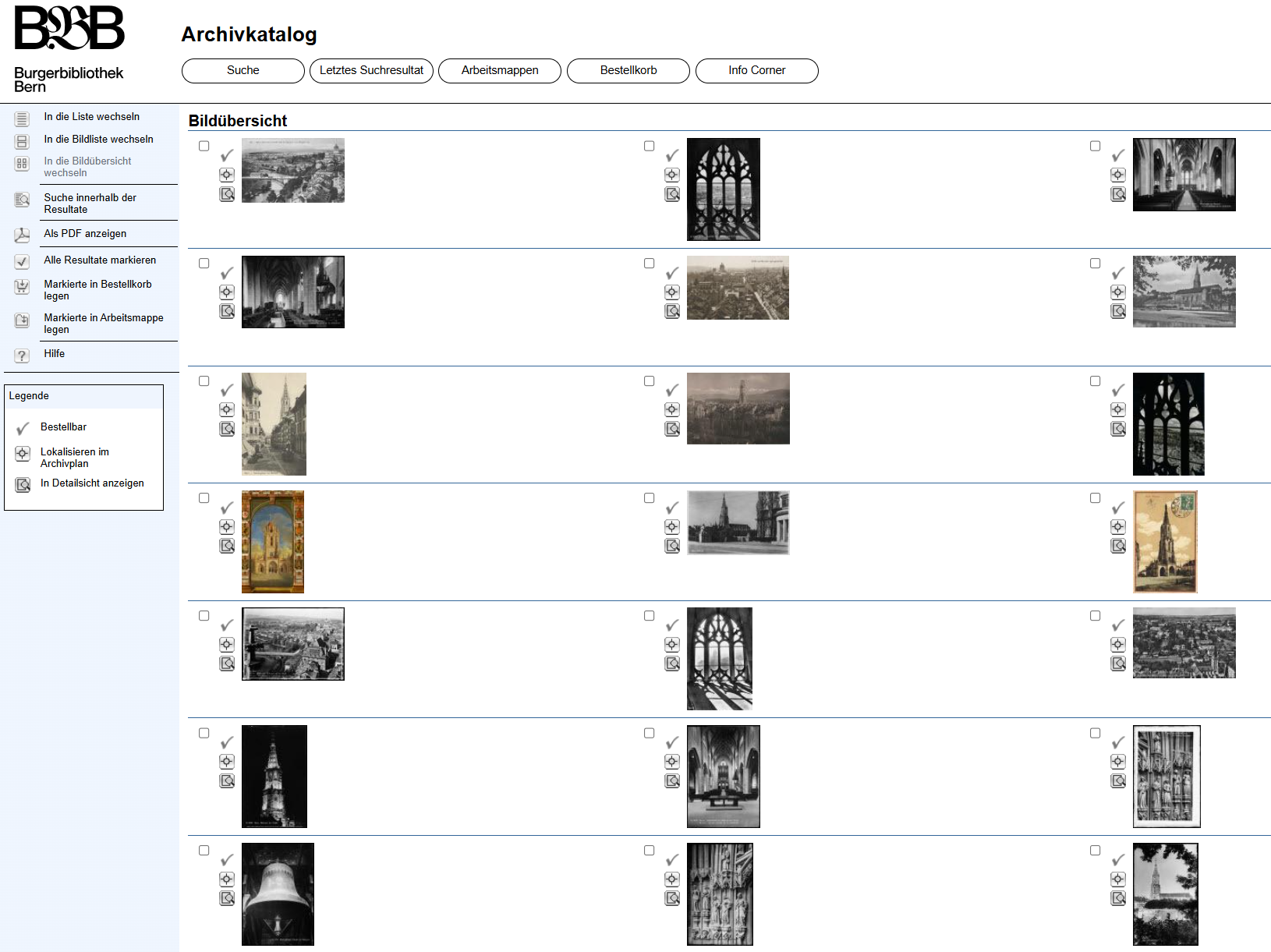 Screenshot Bildsuche.