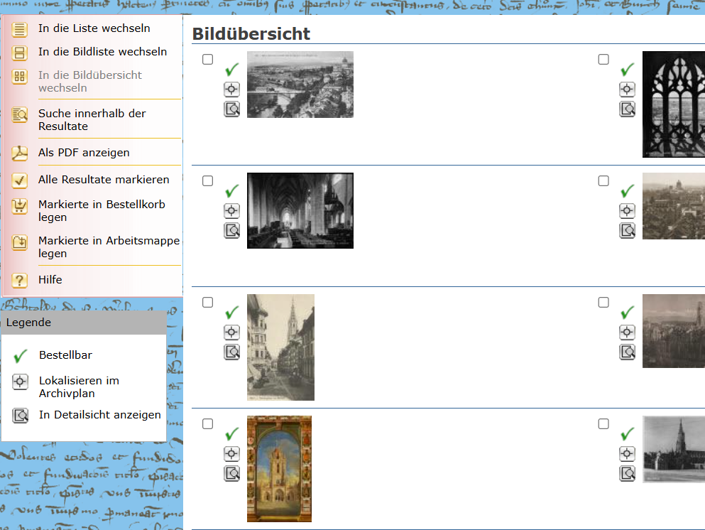 Screenshot Bildsuche.