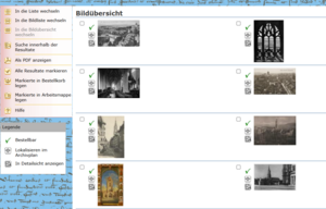 Screenshot Bildsuche.