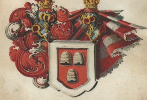 Ein Wappen.
