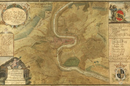 Plan de la ville de Berne, 1745